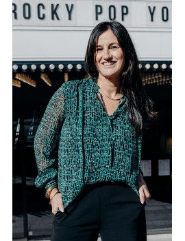 Blouse Ashley verte  - Rue mazarine