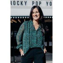 Blouse Ashley verte  - Rue mazarine