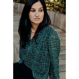 Blouse Ashley verte  - Rue mazarine