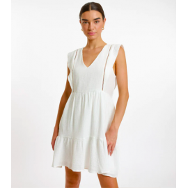 Robe blanche Simone - Art Love - leli concept store