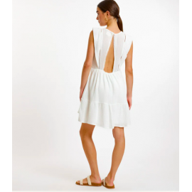 Robe blanche Simone - Art Love - leli concept store