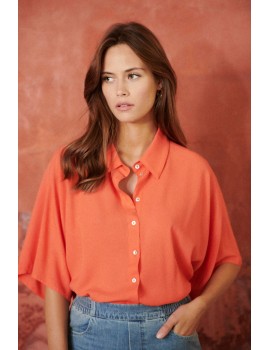 Chemise Caraïbes corail - Laure + Max