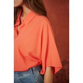 Chemise Caraïbes corail - Laure + Max - leli concept store