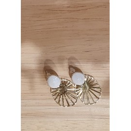 Boucles d'oreilles blanches - leli concept store