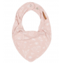 Bavoir bandana fleurs blanches - Little Dutch