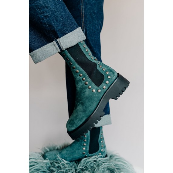 Bottines E945 - bleu canard - semerdjian - leli