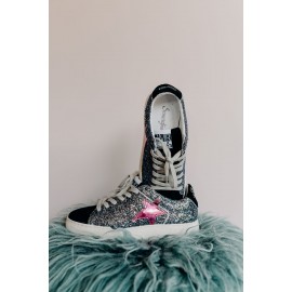 Baskets Duck noires paillettes Semerdjian - leli 