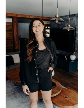Veste tweed noir Geri - Vila