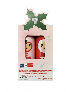 Duo baume à lèvres houx noël - Inuwet