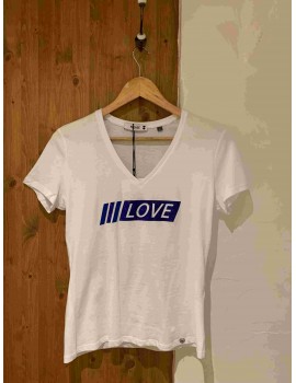 Tee-shirt T7663PAOS love bleue - PLEASE
