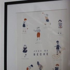 Affiche Jeu de récré - minimel - leli concept store