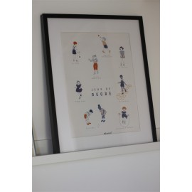 Affiche Jeu de récré - minimel - leli concept store