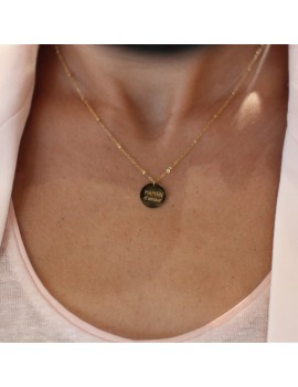Collier médaille Maman