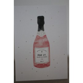 Carte Champagne Pop It - All The way To Say - leli concept store