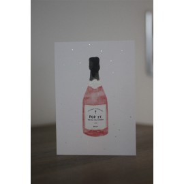 Carte Champagne Pop It - All The way To Say - leli concept store
