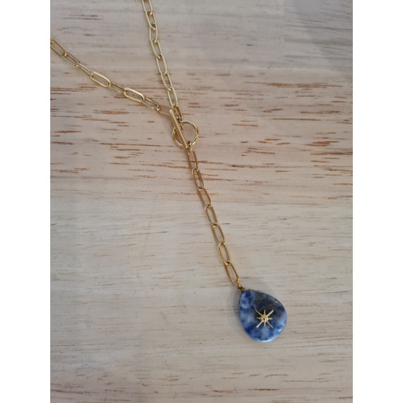 Collier Néa bleu - leli concept store