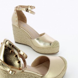 Sandales compensées SD 2257 or - vanessa wu - leli concept store