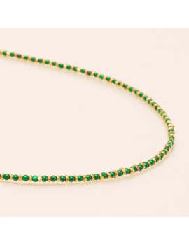 Collier Jaïpur Malachite - Une à une