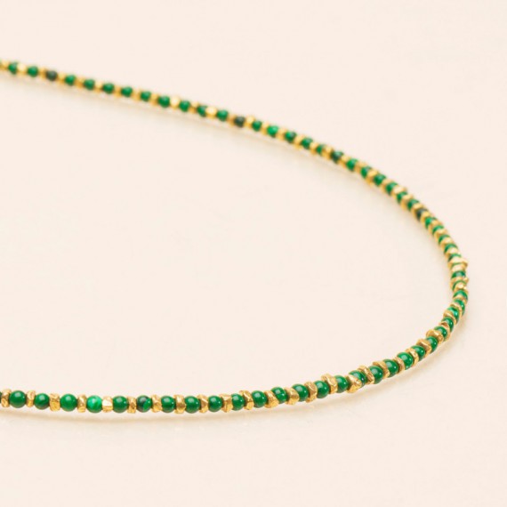 Collier Jaïpur Malachite - Une à une - leli concept store