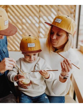 Casquette daim moutarde Mum - Hello Hossy