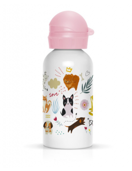 Gourde Chiots chatons 400ml - Label'Tour