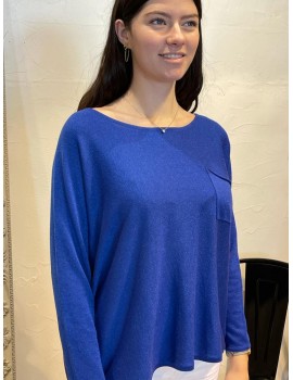 Pull Loreta indigo - Rue Mazarine