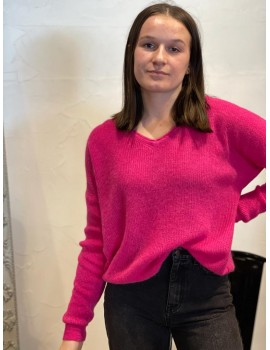 Pull Célia fuchsia - Rue Mazarine