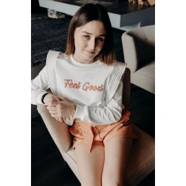 Sweat Feel Good blanc - Rue Mazarine